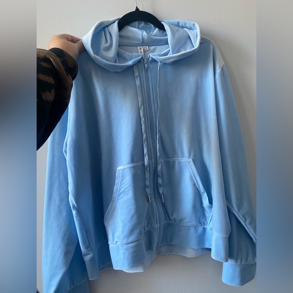 Blue Bride Velour Zip Up - Picture 2 of 3